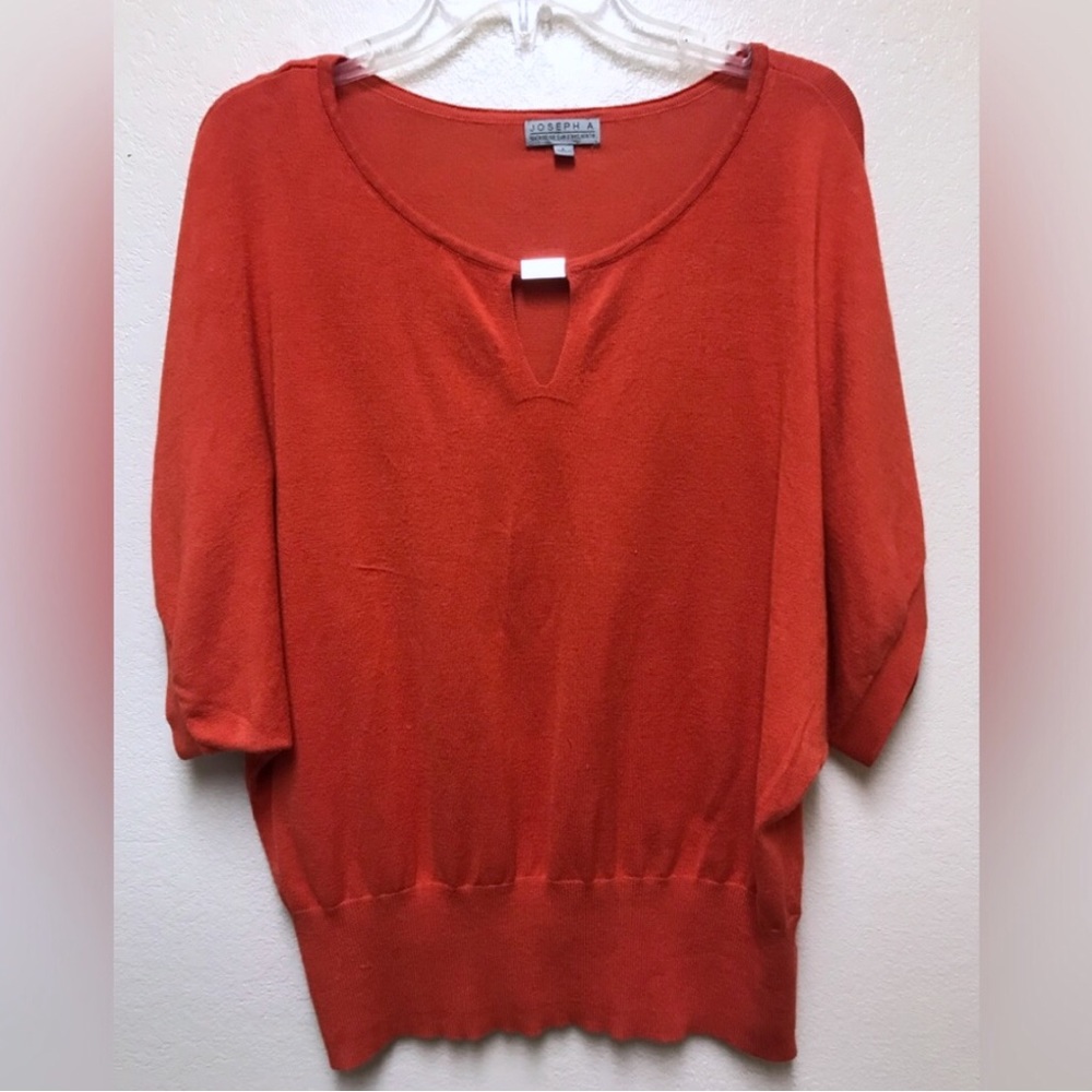 Joseph A | Joseph A women’s scoop neck short sleeve sweater top|Burt ora…